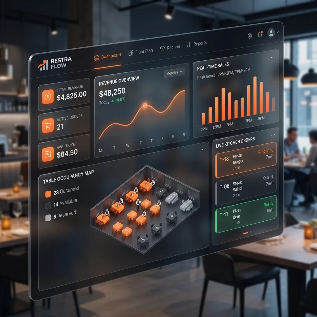 Restaurant team receiving digital support